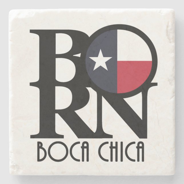 Posavasos De Piedra BORN Boca Chica Texas (Anverso)