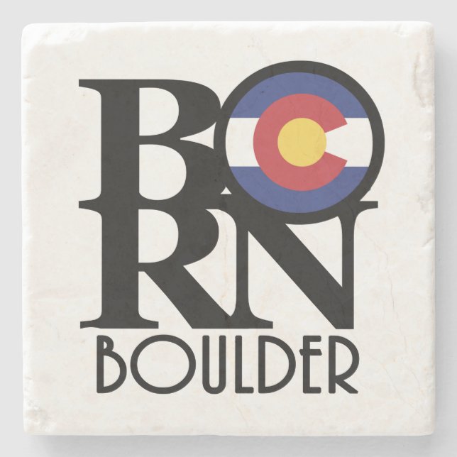 Posavasos De Piedra BORN Boulder Colorado (Anverso)