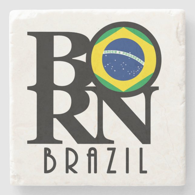 Posavasos De Piedra BORN Brasil (Anverso)