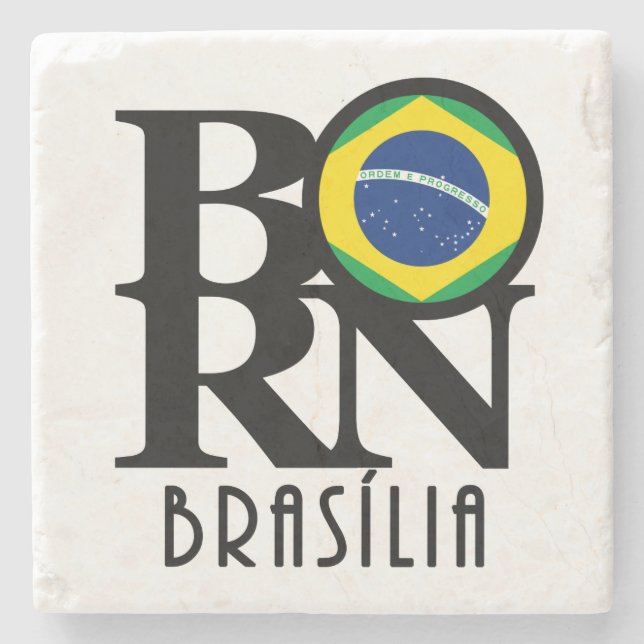 Posavasos De Piedra BORN Brasília (Anverso)