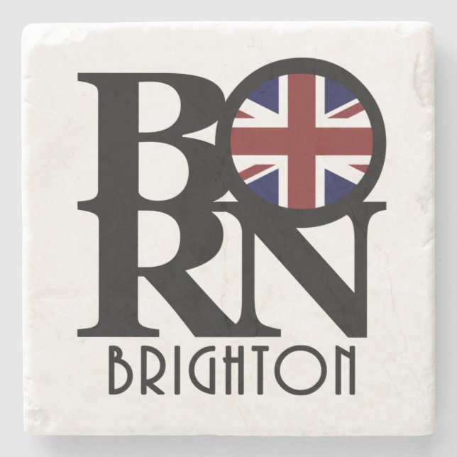Posavasos De Piedra BORN Brighton England (Anverso)