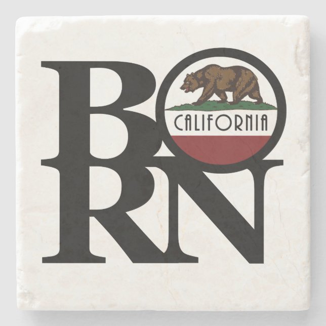 Posavasos De Piedra BORN California (Anverso)