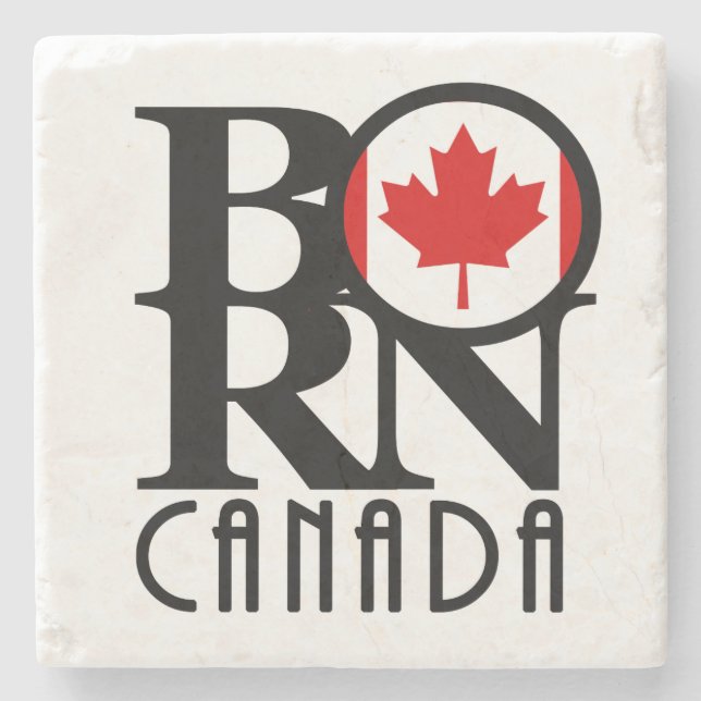Posavasos De Piedra BORN Canadá (Anverso)