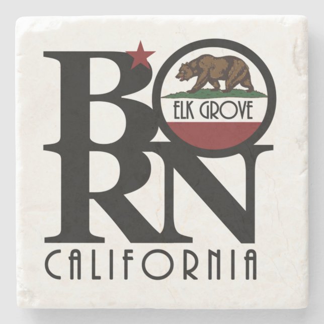 Posavasos De Piedra BORN Elk Grove California (Anverso)