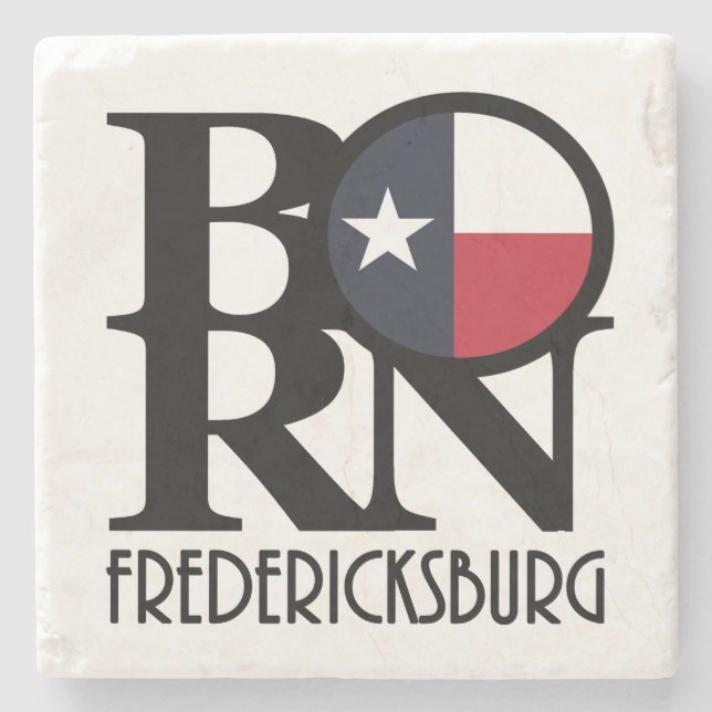Posavasos De Piedra BORN Fredericksburg Texas (Anverso)
