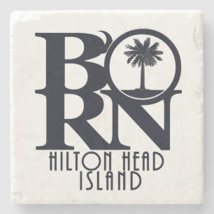 Posavasos De Piedra BORN Hilton Head Island Stone Coaster
