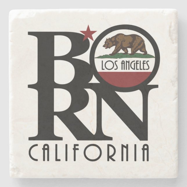 Posavasos De Piedra BORN Los Angeles CA (Anverso)