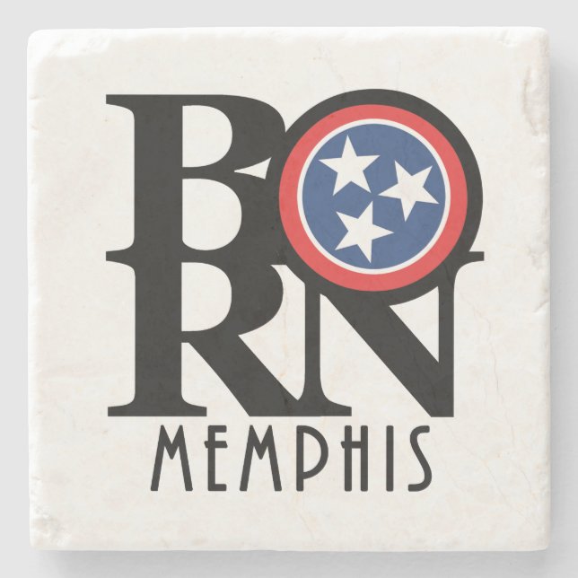 Posavasos De Piedra BORN Memphis (Anverso)