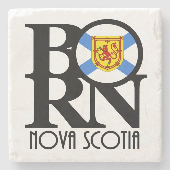 Posavasos De Piedra BORN Nova Scotia (Anverso)