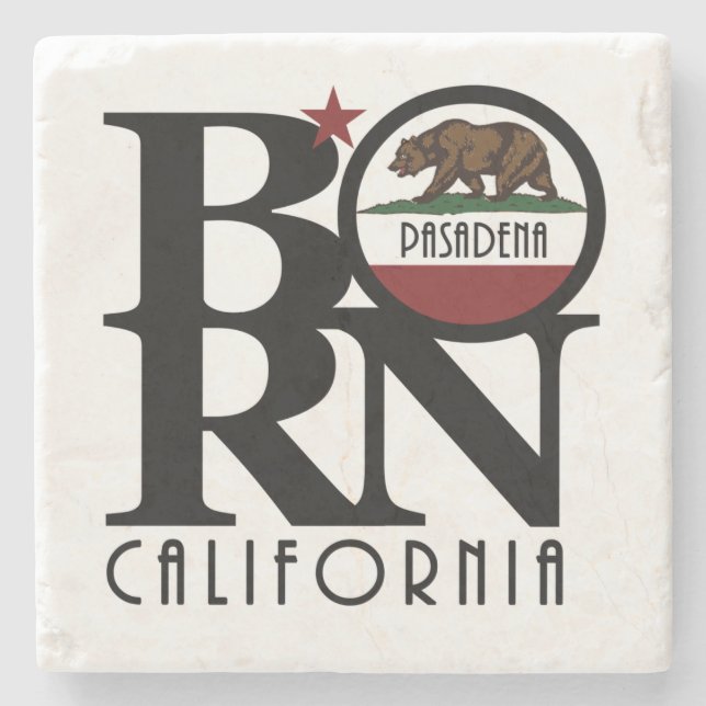 Posavasos De Piedra BORN Pasadena California (Anverso)