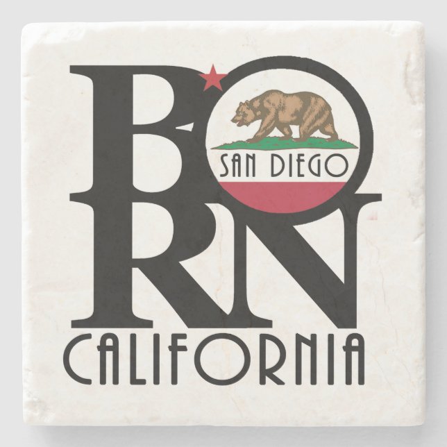 Posavasos De Piedra BORN San Diego (Anverso)