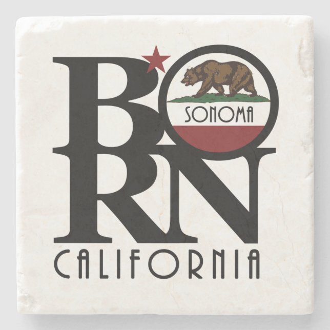 Posavasos De Piedra BORN Sonoma California (Anverso)