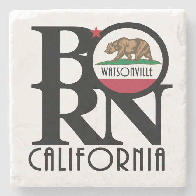 Posavasos De Piedra BORN Watsonville California (Anverso)