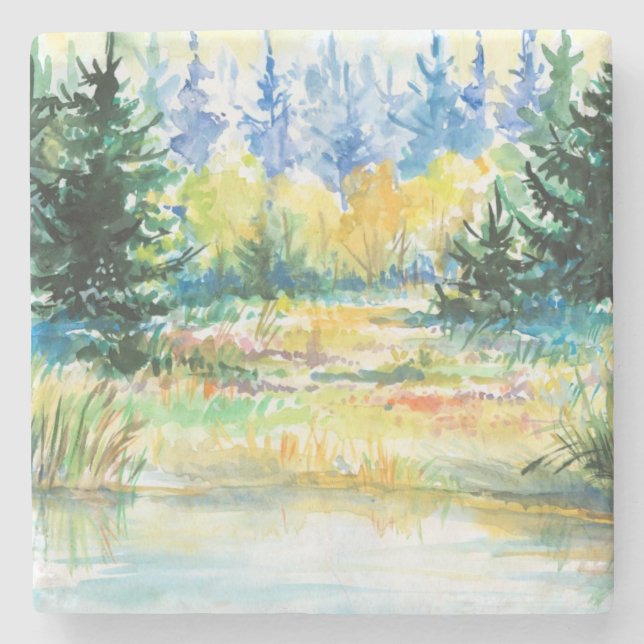 Posavasos De Piedra Bosque (Anverso)