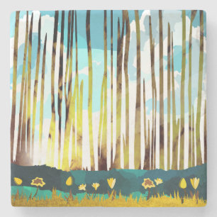 Posavasos De Piedra Bosque matutino