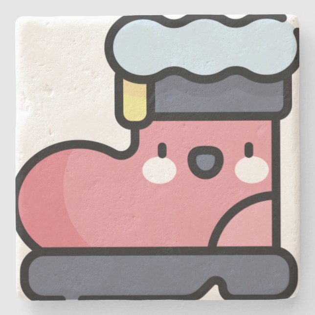 Posavasos De Piedra bota de santa (Anverso)