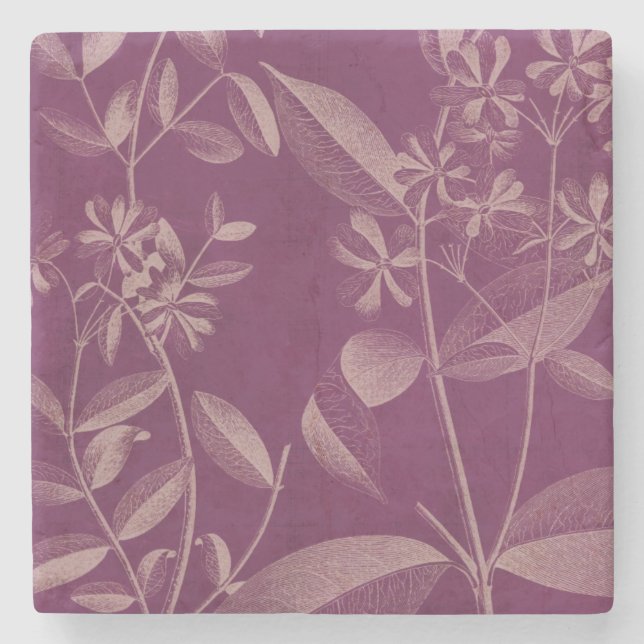 Posavasos De Piedra Botánica moderna III (Anverso)