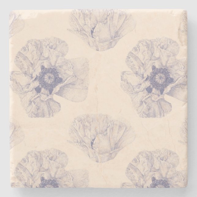 Posavasos De Piedra Botella de amapola (Anverso)