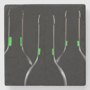 Posavasos De Piedra Botellas de vino Montaña de bebida de Piedra Negra