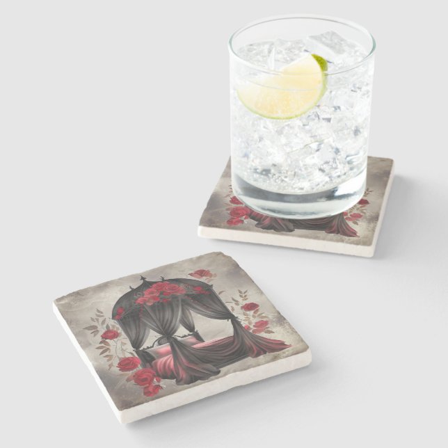 Posavasos De Piedra Boudoir | Scarf Canopy Old Antiguo Poster Cama (Lateral)