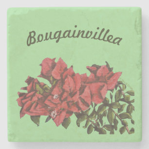 Posavasos De Piedra Bougainvillea Stone Coaster