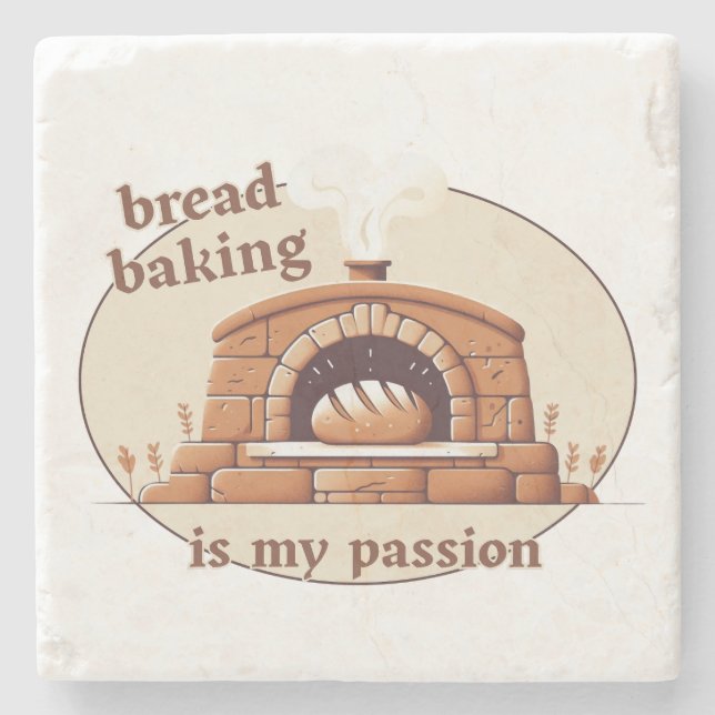 Posavasos De Piedra Bread baking is my passion (Anverso)