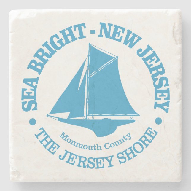 Posavasos De Piedra Brillante del mar (sloop) (Anverso)