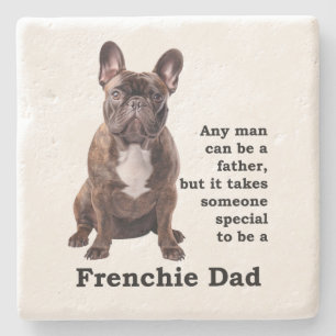 Posavasos De Piedra Brindle French Bulldog Dad