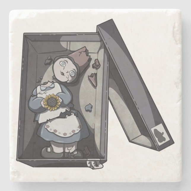 Posavasos De Piedra Broken Gnome (Anverso)