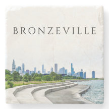 Bronzeville Chicago Stone Coaster