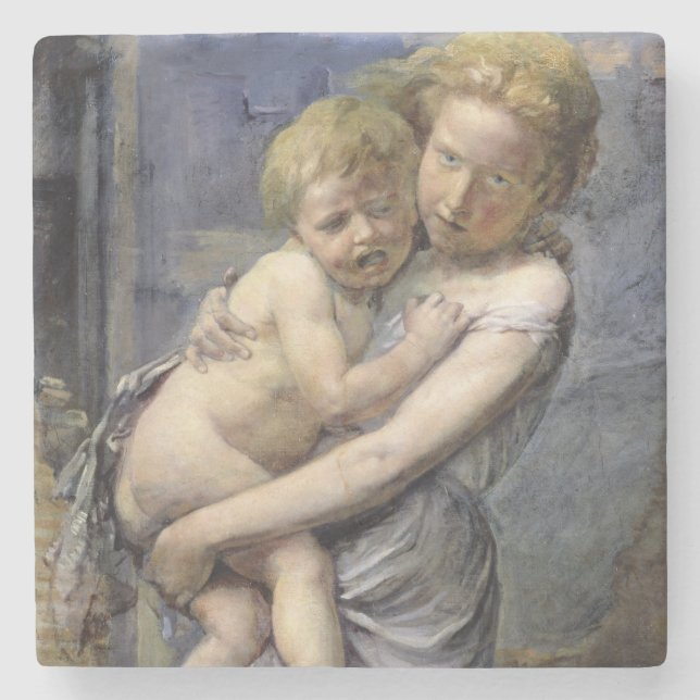 Posavasos De Piedra Brother y hermana (Anverso)