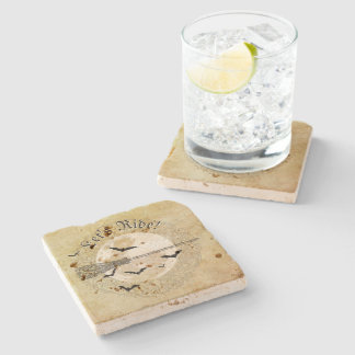 Posavasos De Piedra Bruja Caprichosa Luna Llena
