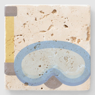 Posavasos De Piedra Buceador Scuba