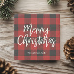 Posavasos De Piedra Búfalo Rojo en Navidad |Nombre personal<br><div class="desc">Prepárese para infundir su temporada de vacaciones con un toque rústico y cálido personalizado con nuestra colección de Navidad Red Buffalo Plaid & Merry! Ya sea que estés decorando tu casa o buscando el regalo perfecto, estos artículos festivos están diseñados para traer alegría y comodidad a tus celebraciones. Difunde alegría,...</div>