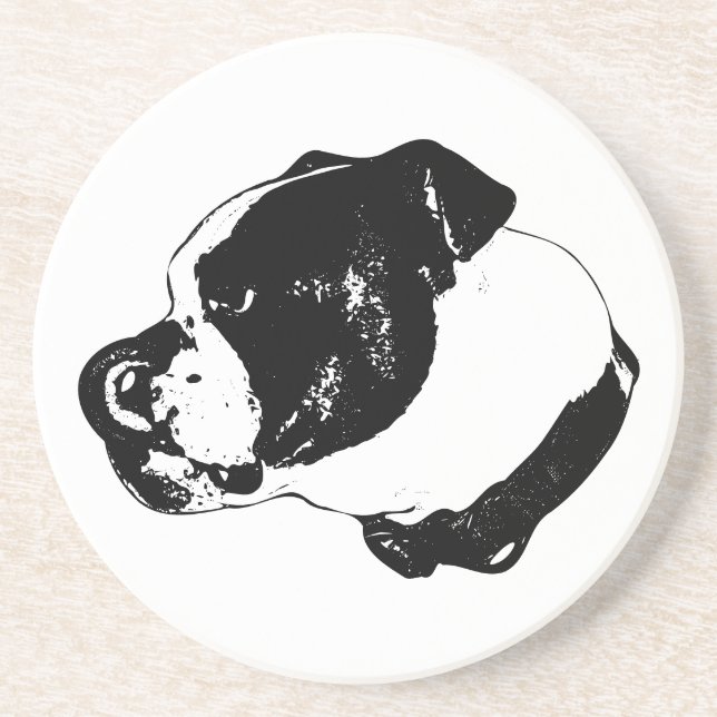 Posavasos de piedra Bulldog Lick (Frente)