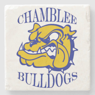 Posavasos De Piedra Bulldoges Chamblee, Marble Coasters