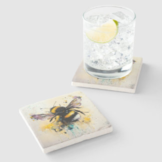 Posavasos De Piedra Bumble Bee Stone Coaster