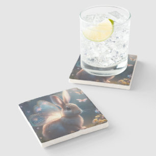 Posavasos De Piedra Bunny mariposa