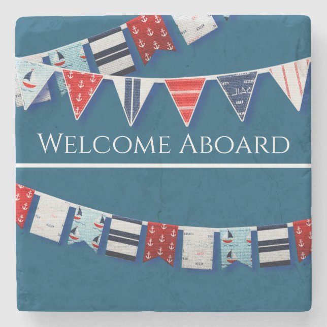 Posavasos De Piedra Bunting Nautical (Anverso)