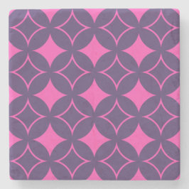 Posavasos De Piedra Buques rosa y morado