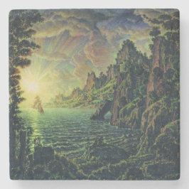 Posavasos De Piedra Buques: Sol nocturno (por Konstantin Bogaevsky)