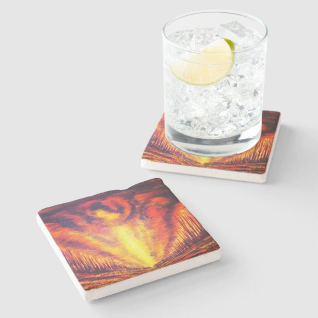 Posavasos De Piedra Burning Sky (Lateral)