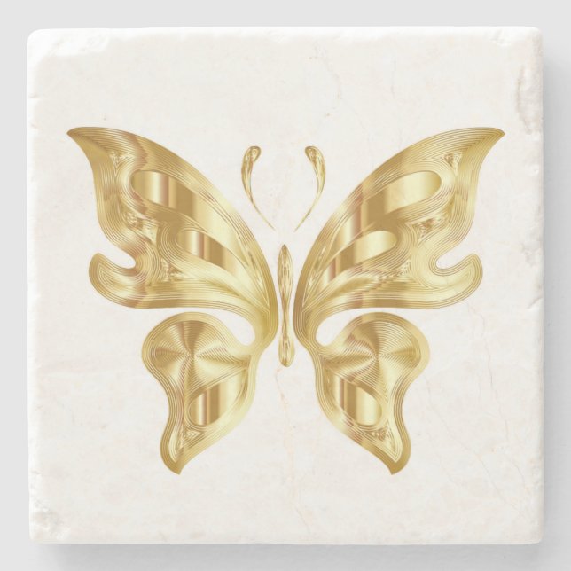 POSAVASOS DE PIEDRA BUTTERFLY DE GOLDEN (Anverso)