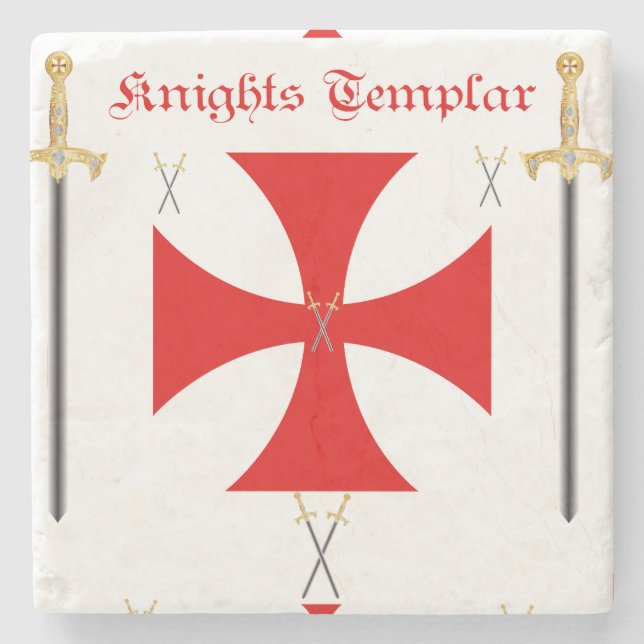 Posavasos De Piedra Caballeros Templar (Anverso)
