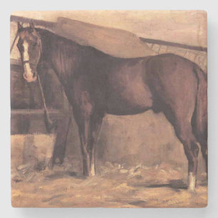 Posavasos De Piedra Caballo Bay Brown en las cuadras