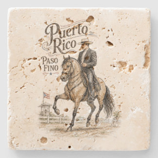 Posavasos De Piedra Caballo Paso Fino de Puerto Rico Nuestra Herencia