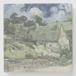 Posavasos De Piedra Cabañas cubiertas con paja Cordeville de Vincent