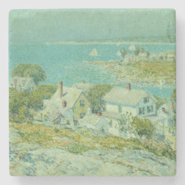 Posavasos De Piedra Cabeceras de Nueva Inglaterra (arte paisajístico c