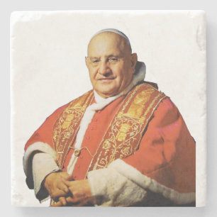 Posavasos De Piedra cabeza de la Iglesia católica San Papa Juan XXIII