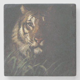 Posavasos De Piedra Cabeza del tigre (por Abott Handerson Thayer)
